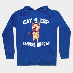 Funny Kettlebell- French Bulldog Hoodie